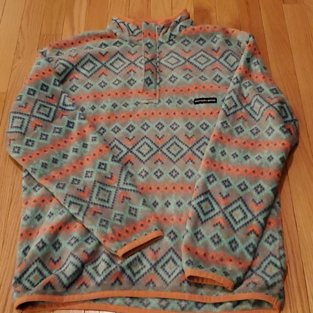 Southern Marsh quarter zip pullover